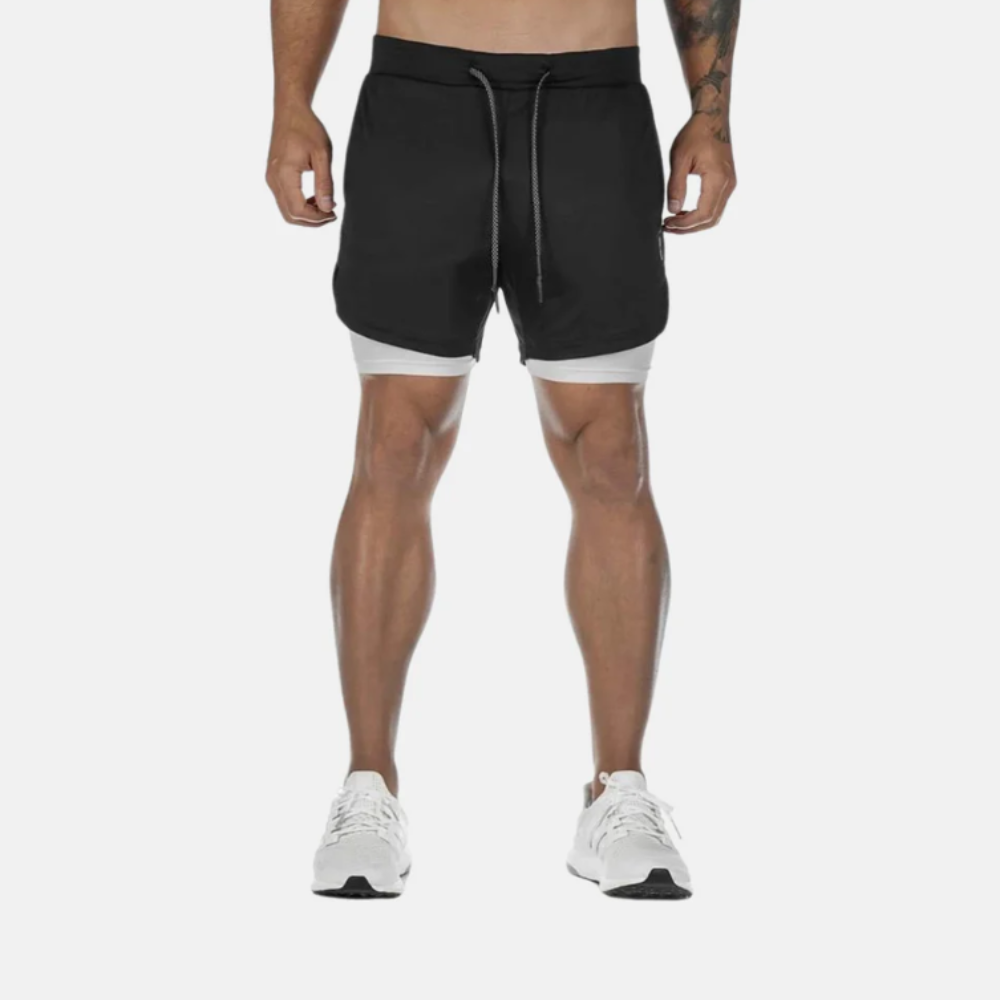 RunLock - 2-i-1 Träningsshorts med Mobilficka