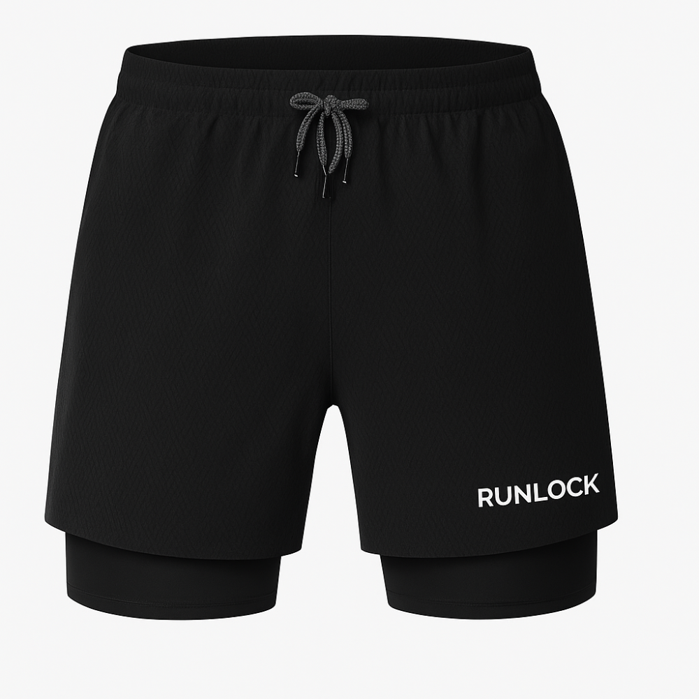 RunLock - 2-i-1 Träningsshorts med Mobilficka