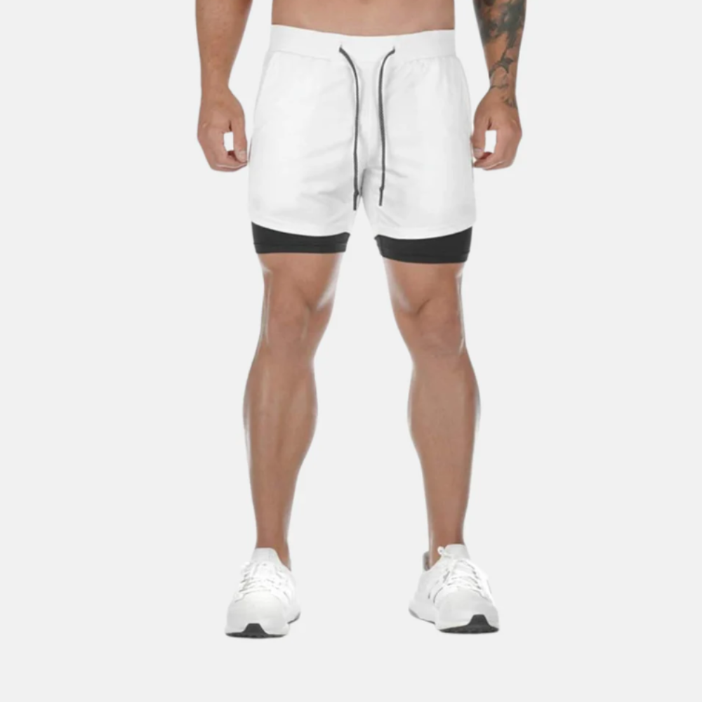 RunLock - 2-i-1 Träningsshorts med Mobilficka