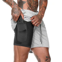RunLock™ - 2-in-1 Träningsshorts med studsfri Mobilficka